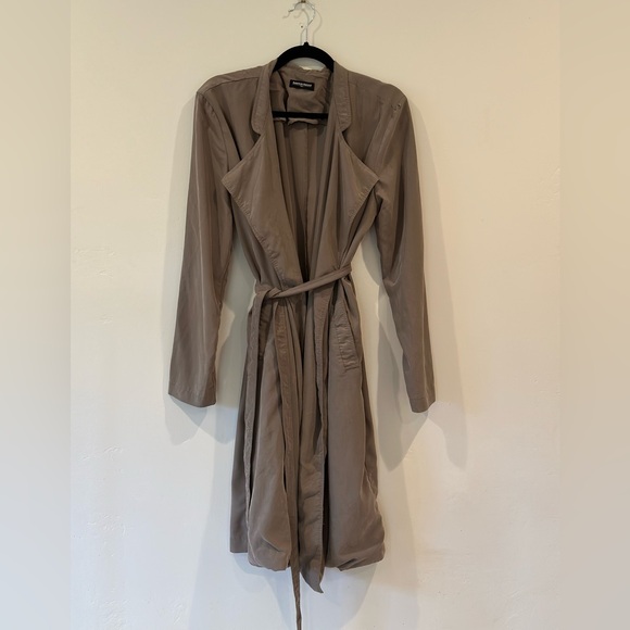 American Apparel Dylan Trench Sz M/L Olive - Picture 1 of 4